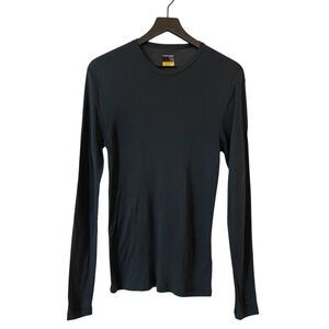 Icebreaker Men's Merino 175 Everyday Long Sleeve Crew Thermal Top Gray Size Smal